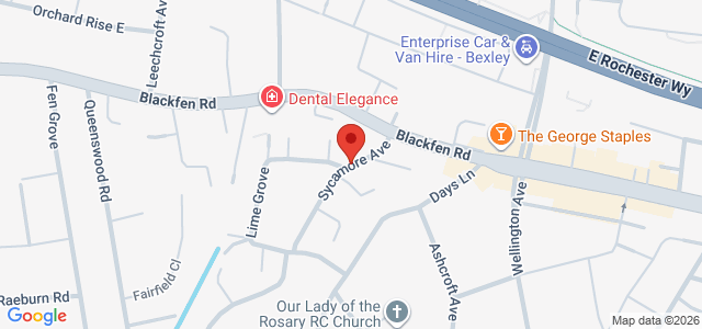 Map showing Wow Taco - Sidcup in Sidcup